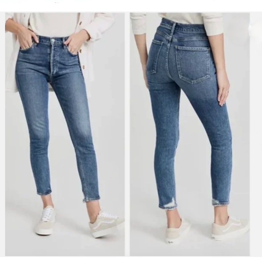 Agolde Nico High Rise Slim Jeans, Size 28, Style #A093E-1256 - Picture 9 of 9